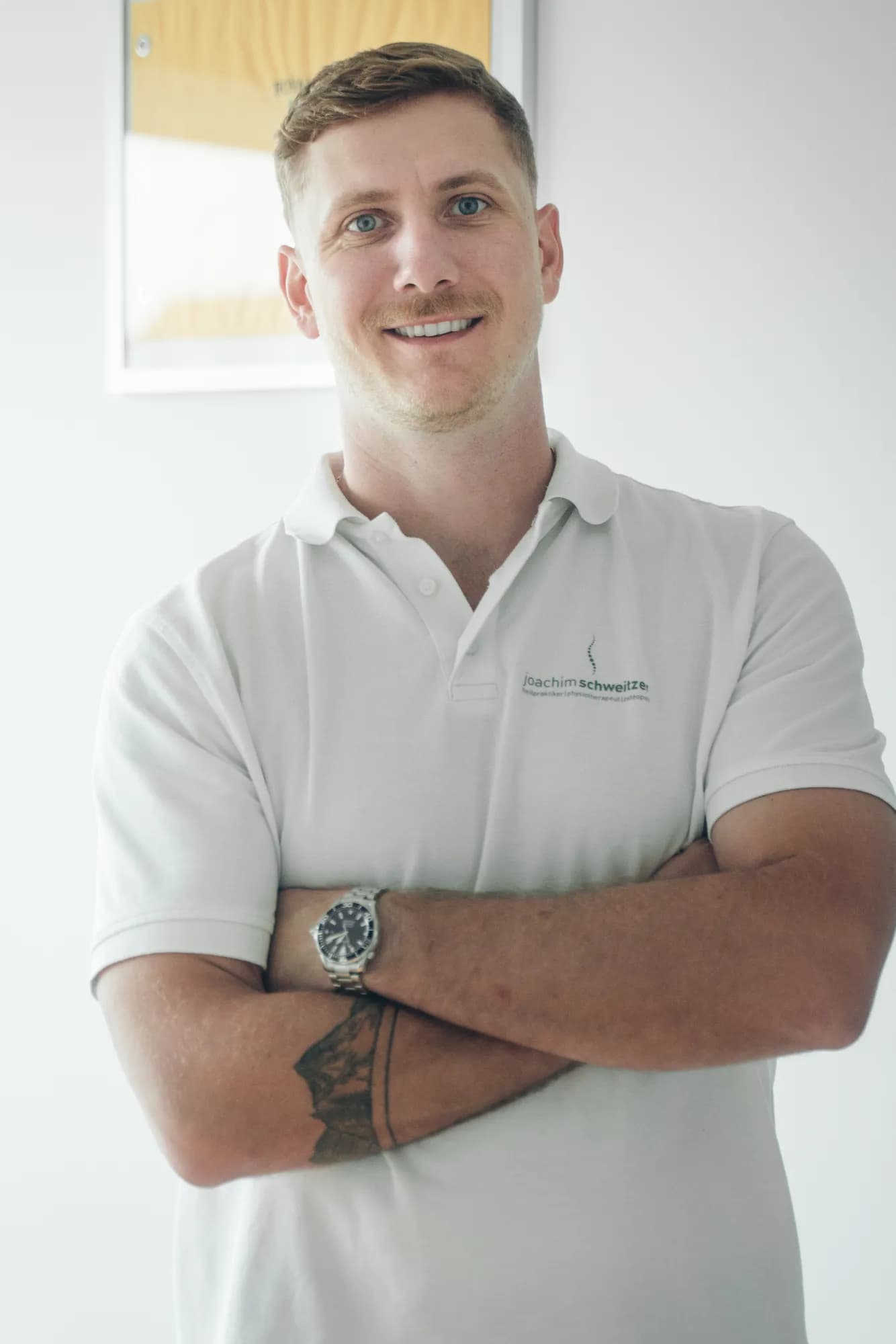 Jakob Schweitzer, Physiotherapeut und Osteopath i. A., in der Praxis in Passau
